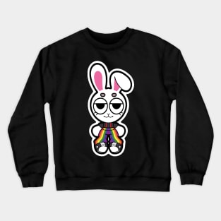 Pride Flag Bunny Crewneck Sweatshirt